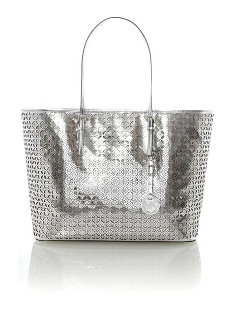 bicolor rosa silber michael kors|michael kors silver purses.